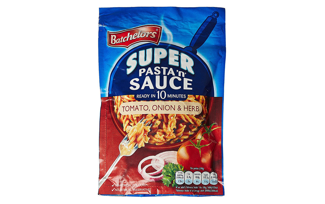 Batchelors Super Pasta 'N' Sauce Tomato, Onion & Herb - Reviews |  Ingredients | Recipes | Benefits - GoToChef