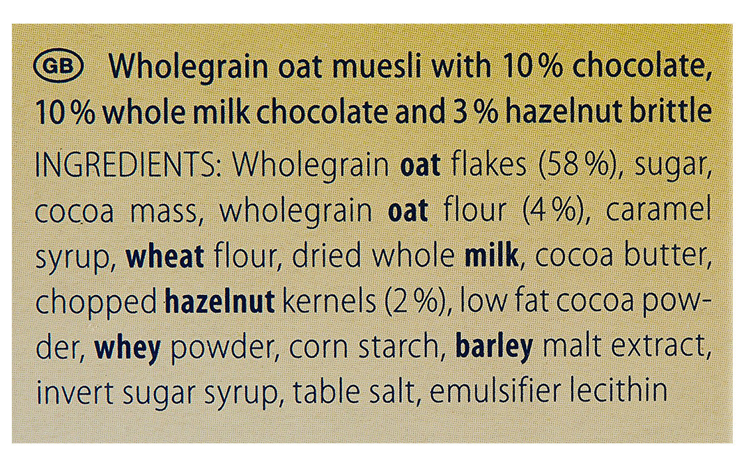 Oat Muesli Chocolate