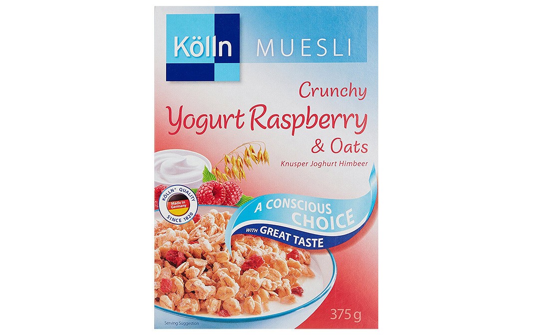 Kolln Muesli Crunchy Yogurt Raspberry & Oats - Reviews | Ingredients |  Recipes | Benefits - GoToChef
