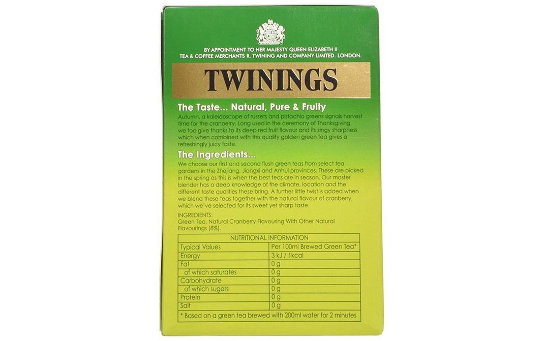 Twinings Green Tea & Lemon - 80 Tea Bags