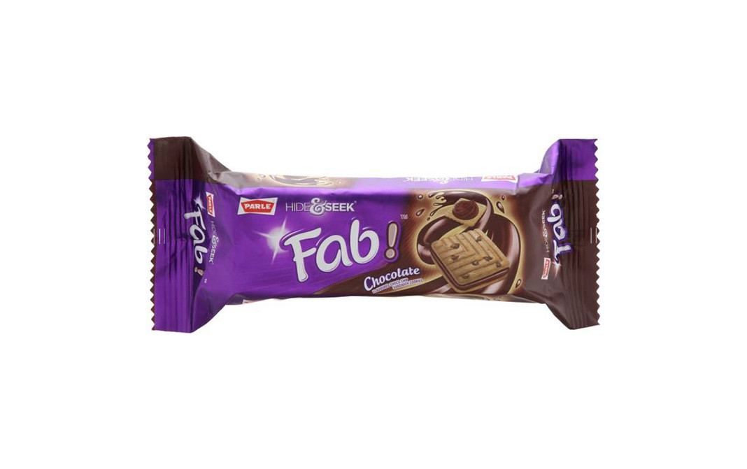 Parle Hide Seek Fab Chocolate Flavoured Choco Chip Sandwich Cookies Pack 100 Grams Gotochef