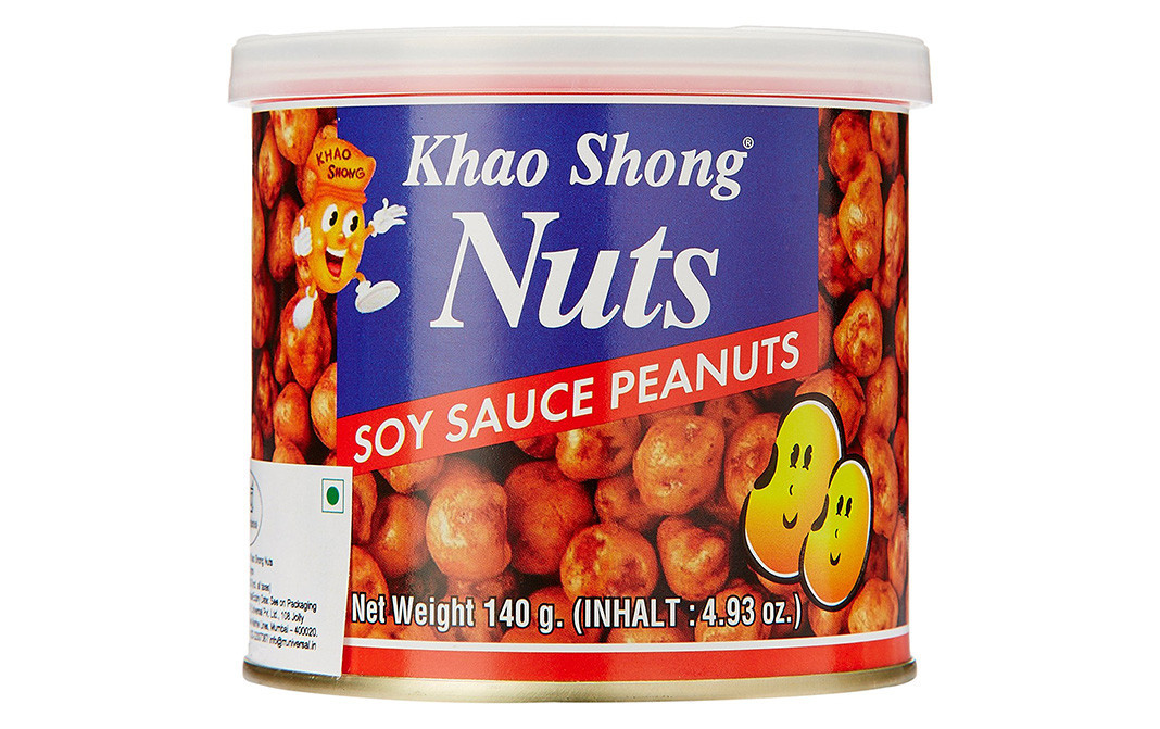 Khao Shong Nuts Soy Sauce Peanuts Plastic Container 140 grams - Reviews ...