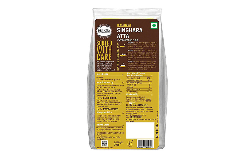 Desi Atta Singhara Atta - Reviews | Ingredients | Recipes | Benefits ...