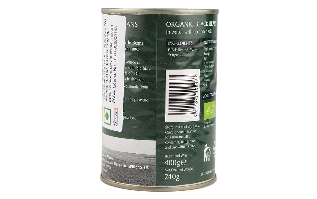 Epicure Organic Black Beans In Water With No Added Salt - Reviews ...