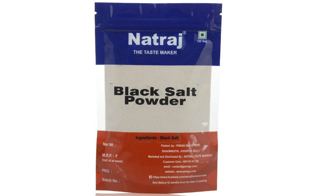 Natraj Black Salt Powder Pack 100 grams - Reviews | Nutrition ...