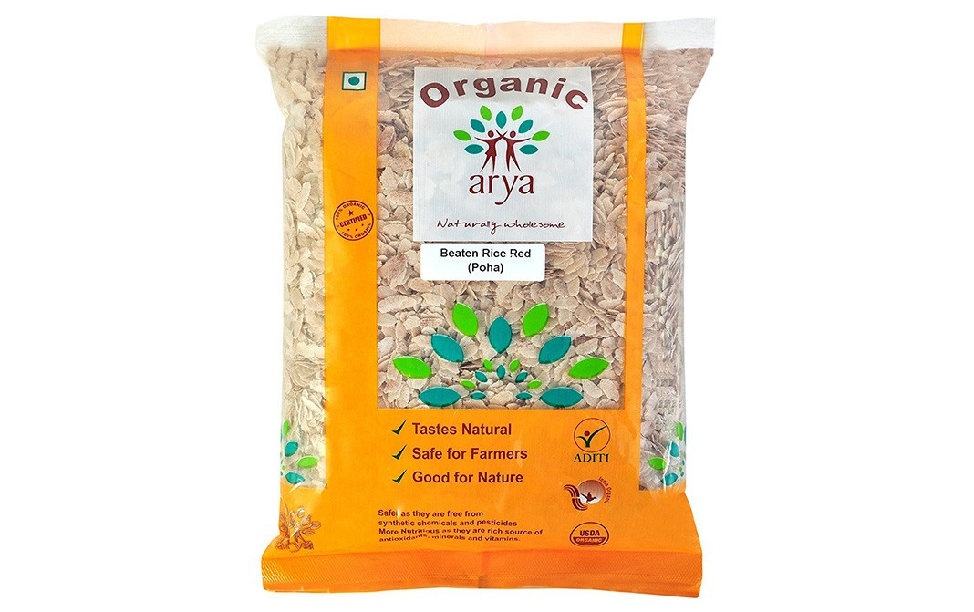 Arya Organic Beaten Rice Red (Poha) Pack 1 kilogram - Reviews ...