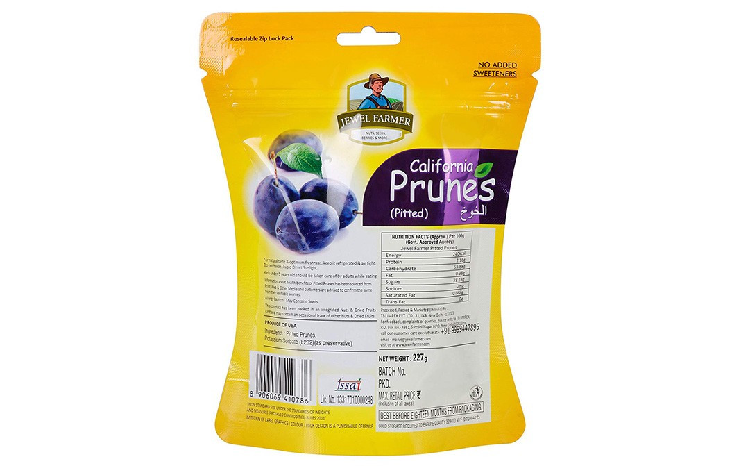 Jewel Farmer California Prunes (Pitted) Pack 227 grams - Reviews ...