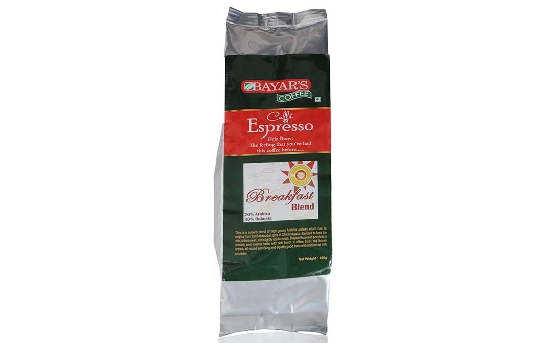 Bayars Coffee Cafe Espresso Breakfast Blend Coffee Beans Pack 250 Grams Gotochef