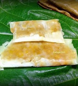 Halasina hannina Genasale or kadubu/ Steamed sweet Jackfruit jaggery stuffed rice dumplings Recipe