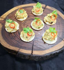 Canapes from left over chapati Recipe