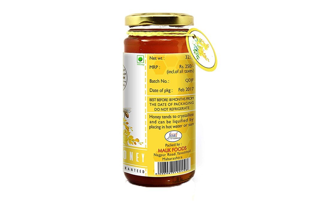 The Honey Shop Acacia Honey Glass Jar 325 grams - GoToChef