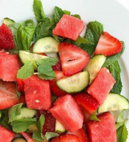 Watermelon Strawberry Salad Recipe
