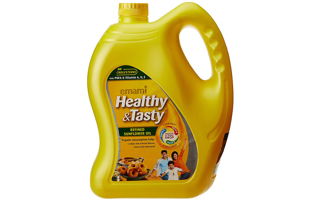 Emami Healthy & Tasty Refined Sunflower Oil Can 5 litre - GoToChef