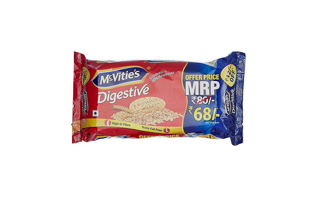 Mcvitie'S Digestive High Fibre Biscuits With Goodness Of