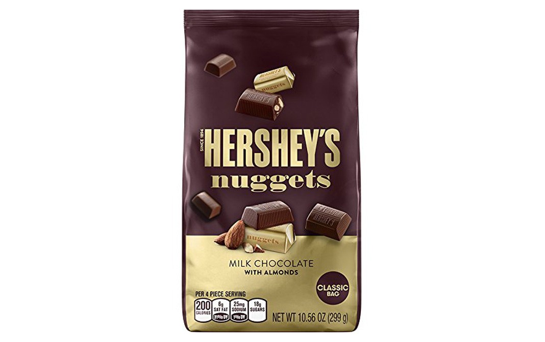 Hershey's Nuggets Milk Chocolate with Almonds Pack 299 grams - GoToChef