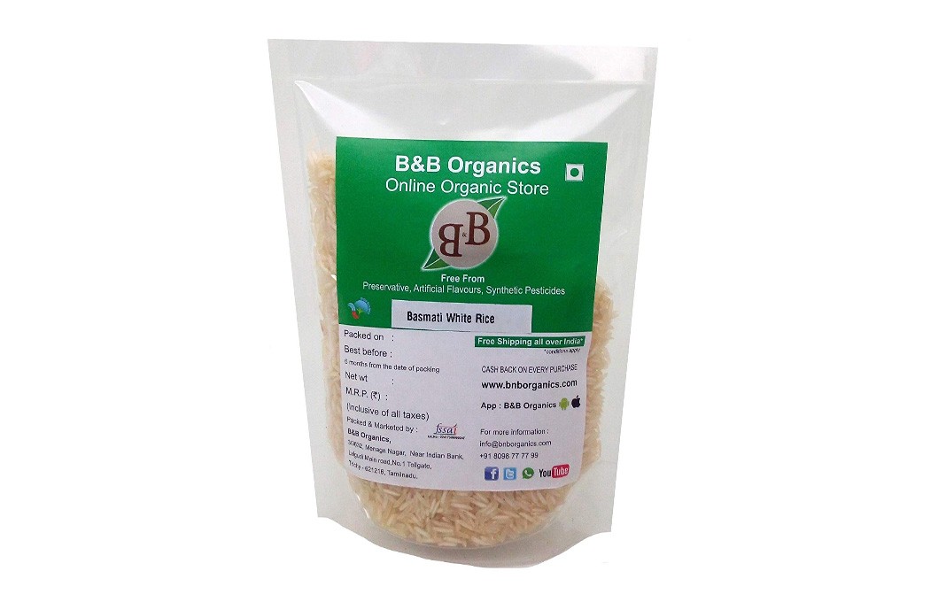 B&B Organics Basmati White Rice Pack 15 Kilogram - Reviews ...