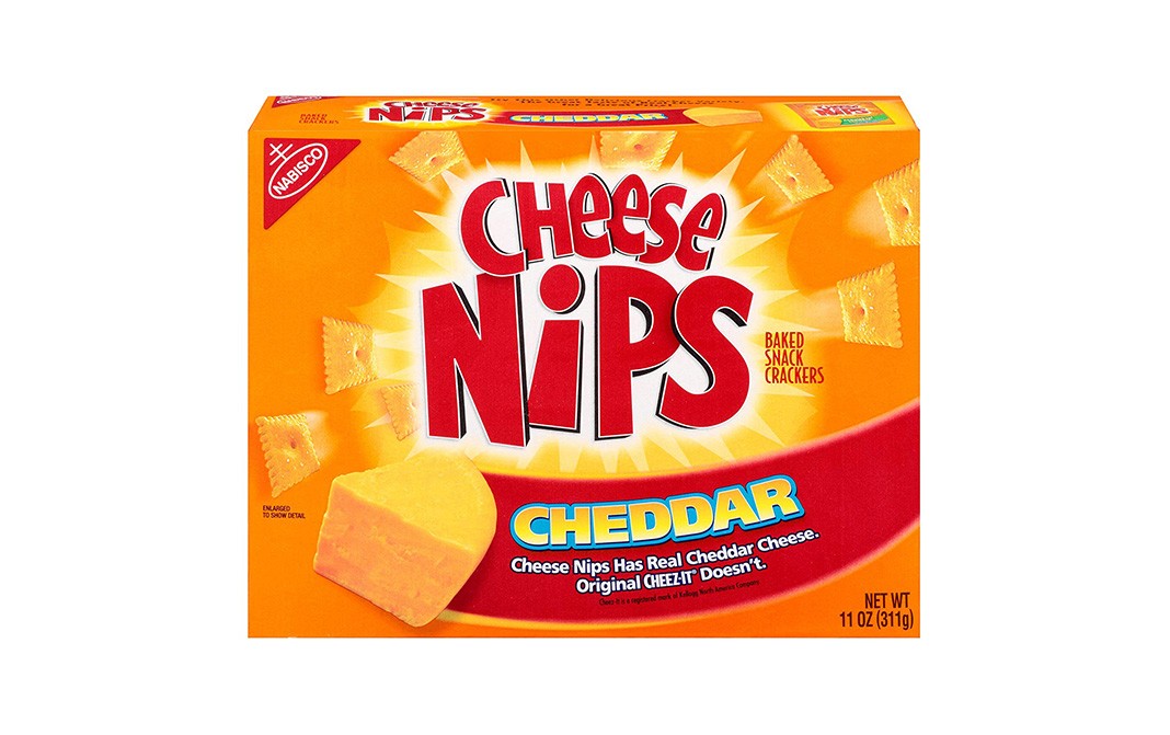 Nabisco Cheese Nips Cheddar, Baked Snack Crackers Box 311 grams - GoToChef