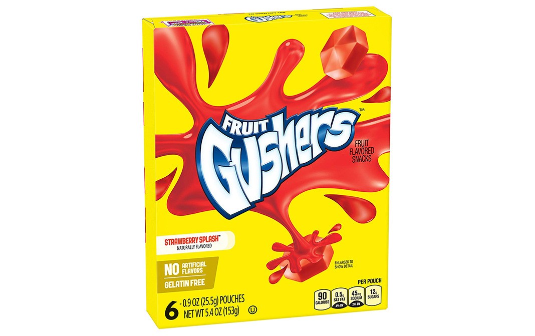 Betty Crocker Fruit Gushers Strawberry Splash Naturally Flavoured ...