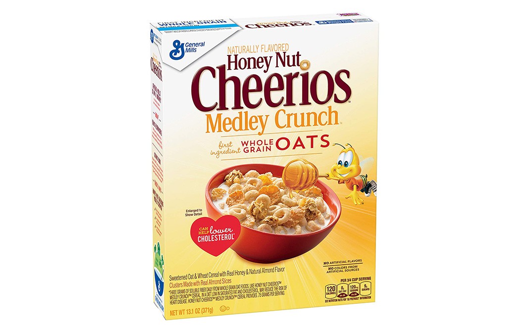 General Mills Naturrally Flavoured Honey Nut Cheerios, Medley Crunch Whole  Grain Oats Box 371 grams - GoToChef
